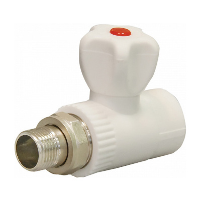 Кран шар. PP-R для радиатора прямой DN 20х3/4" СТМ пласт CPRS2034