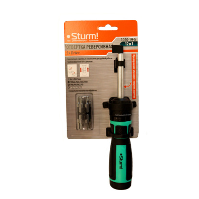Отвертка реверсивная 5x Drive  Sturm!
