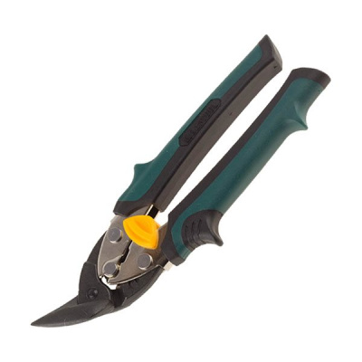 Ножницы KRAFTOOL "UNI-KRAFT" по твердому метал.,с двойной рычажной передачей,2-хкомп.ручка,левые,180