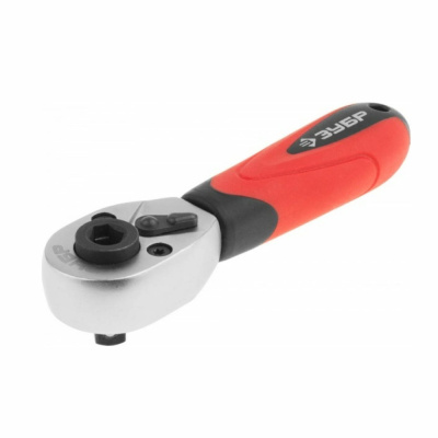 Трещотка для торцовых головок и бит (27735-1/4) ЗУБР  1/4"