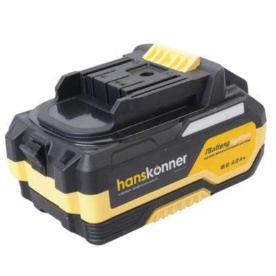 Аккумулятор Hanskonner 18 В, 1BatterySystem, 4.0 Ач, USB-разъем HBP2004