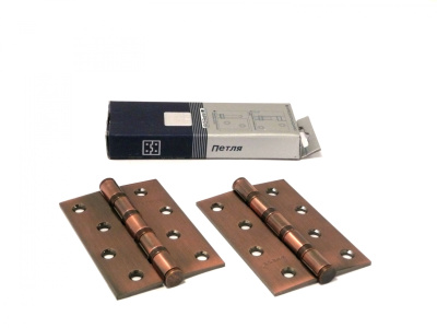 Петля Апекс 1шт 100*70 B4-Steel-AС медь унив.4подш.++