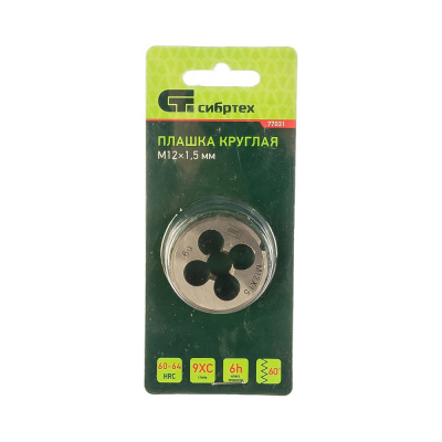Плашка М12*1,5 "Сибртех"