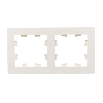 Рамка двухпостовая ATLASDESIGN универсальная бежевый