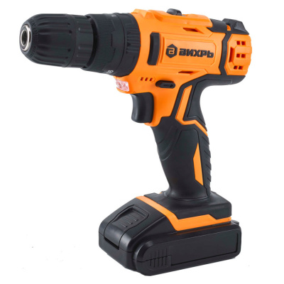Дрель-шуруповерт аккумуляторная ударная ДА-18Л-2кУ Вихрь 72/14/17