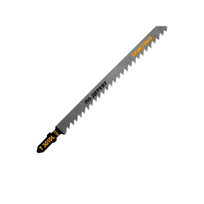 Пилки для лобзика по дереву ДСП ПРАКТИКА тип Т301DL 132х110 мм,быстрый рез,HСS (2шт)