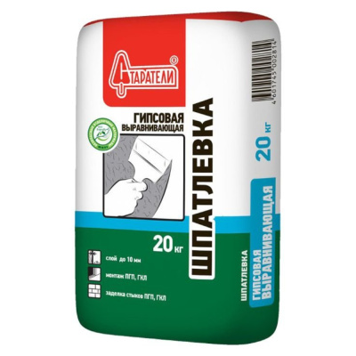 Шпатлевка гипсовая выравнивающая (20кг) Старатели