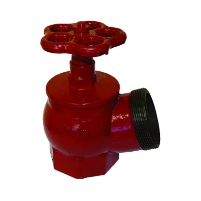 Клапан пожарного крана КПК-65 муфта/цапка чугун угловой 125гр.