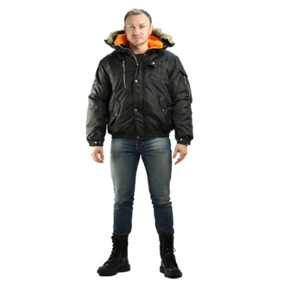 Куртка Аляска черная (52-54) 104-108/182-188