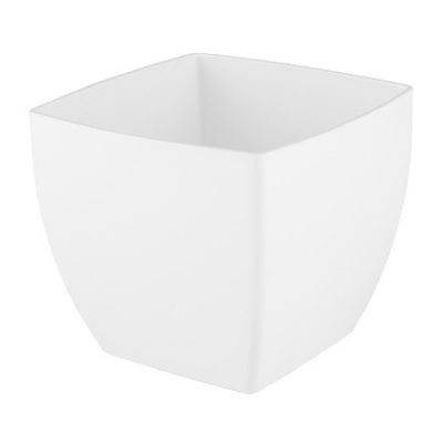 Горшок с дренажной вставкой InGreen Vienna Orchid, 1,5л, квадратный (Белый жемчуг)