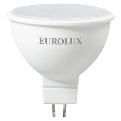Лампа светодиодная LL-E-MR16-7W-230-2,7K-GU5.3 (рефлектор, 7Вт, тепл., GU5.3) Eurolux 76/2/23