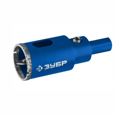 Коронка алмазная Профессионал (29850-18) ЗУБР  АГК d 18 мм (центр. сверло, трехгр. хвост, Р60), 