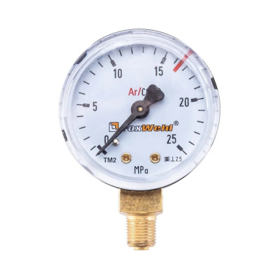 Манометр для регулятора WR550 mini (аргон/углекислота) ВД (пр-во FoxWeld/КНР) FoxWeld