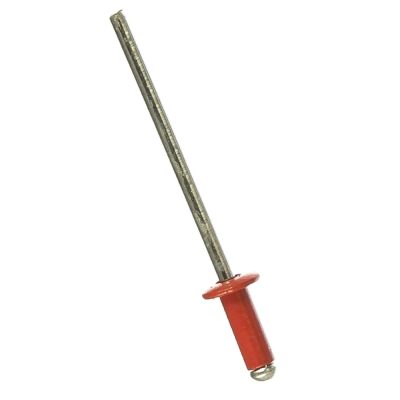 Заклепка вытяжная, алюминий/сталь 3,2х8 RAL 3011 (красно-коричнеый)