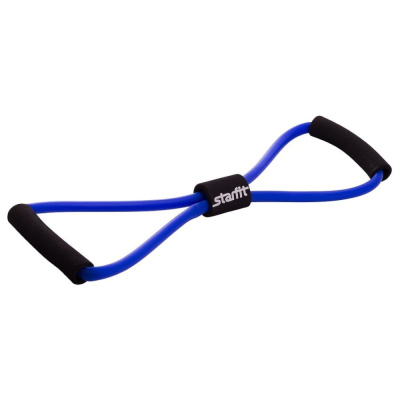Эспандер мультифункциональный STARFIT ES-603 "Восьмерка", 8*12*1000мм, синий 1/50