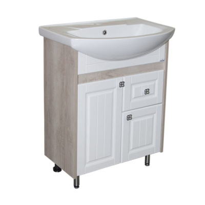 Тумба д/ванной "ВЕРСАЛЬ-65" белое дерево под ум.Best-65 (ПВХ)