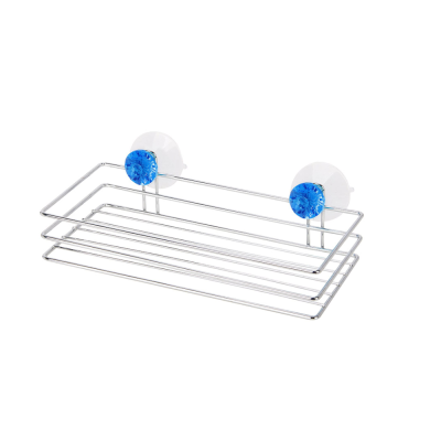 Полка для ванной подвесная на присосках Бриллиант 25*11,5*4см металл Рыжий кот