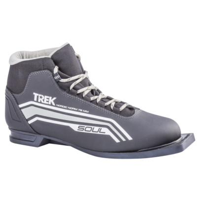 Ботинки лыжные TREK Soul4 черный (лого серый) 75 (RU40;EU41;CM25,5)