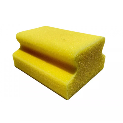 Губка для мойки автомобиля "ALMEGA" 165*130*80 (с ручкой, ячеистая)