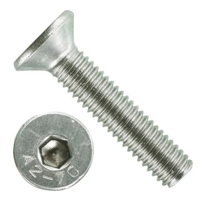 Винт с потай. с внутр.шестигранником  6Х 25 A2 DIN 7991 