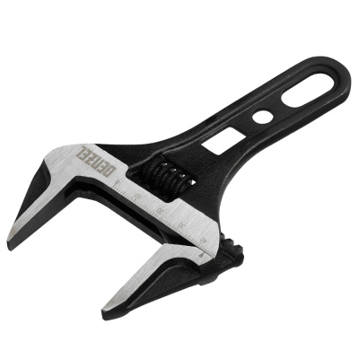 Ключ разводной 155 мм, CrV, кованый, укороченная рукоятка// Denzel