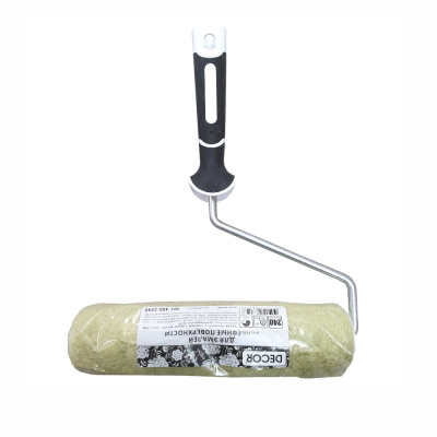 Валик 180мм "DECOR B.W"с 2К ручкой 8мм, Нейлон, d42мм, ворс 12мм