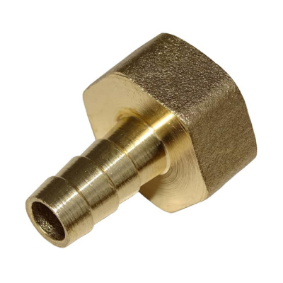 Переходник на кран МАМА латунный, резьба 1/2, штуцер 12 мм