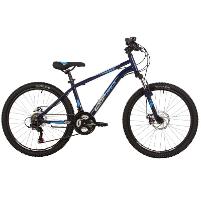 Велосипед NOVATRACK 24" ACTION сталь 14'', синий, 18 скор.TZ500/TS-38/TZ500/SG-6S, диск.торм STG
