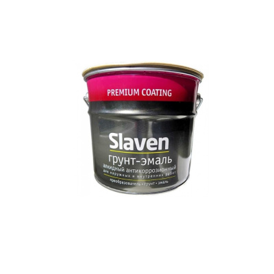 Грунт-эмаль "Славен"быстросохнущий антикоррозионный красный 20 кг Грунт-эмаль "Славен"быстросохнущий антикоррозионный красный 20 кг