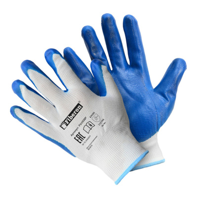 Перчатки из полиэстера с нитриловым покрытием, Fiberon, 9(L)/120/12 PSV028P 