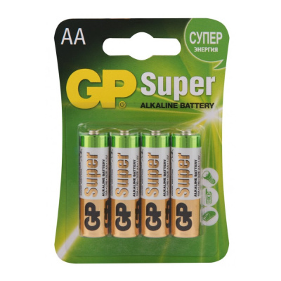 Элемент питания GP Super 15A LR6/316 BL4 ПРОМО 