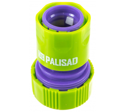 Соединитель-адаптер PALISAD пластмассовый, 3/4", внешняя резьба, соединитель шланга 3/4"