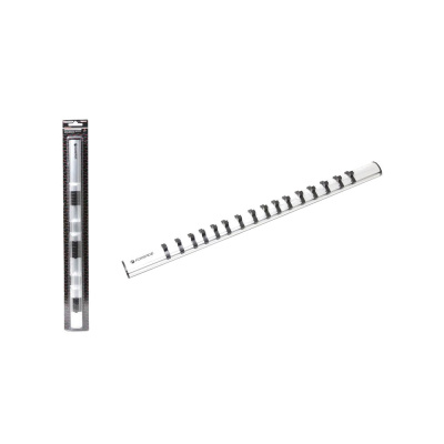 Планка-держатель магнитная для головок 1/4" на 16 предметов, в блистере 17593