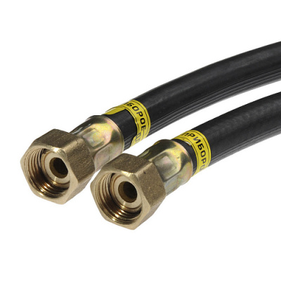 Шланг д/газа 1/2" г/г 200 см, чёрный 