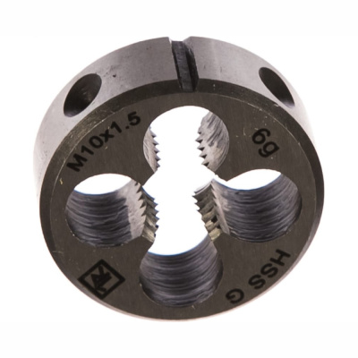 Плашка D-COMBO круглая ручная М10х1.5, HSS, Ф30х11 мм MD1015 