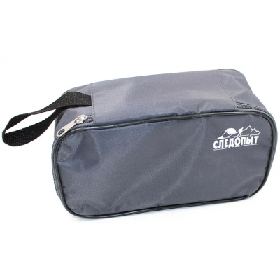 Косметичка СЛЕДОПЫТ "Сумка" р.10х22х11 см, цв. серый Oxford/50/40/