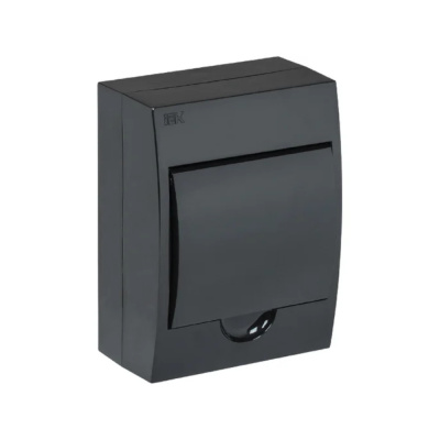 Корпус модульный пл. нав. ЩРН-П-6 черный IP41