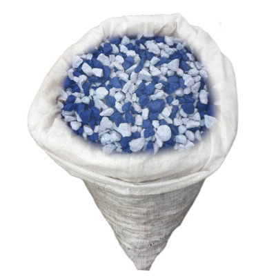 Щебень Декоративный 1кг бирюзово-серый фр.5-10 мм/1