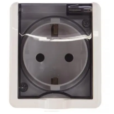 Розетка 2Р-Е IP54 16А-250В ОУ Эра Эксперт белый