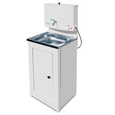 Умывальник "Акватекс" (бак антикорроз.с ЭВН+мойка нерж.)белый