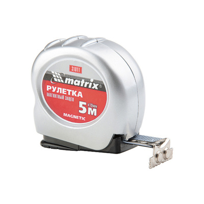 Рулетка Matrix Magnetic 5м х 19мм карманная