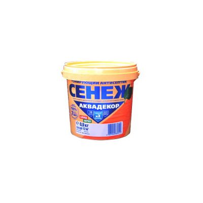 Антисептик тонирующий СЕНЕЖ АКВАДЕКОР Х2-110 (махагон)-0,9кг