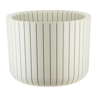 Кашпо ШАТО D250мм H200мм  8л (Белый ротанг)