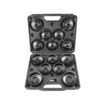 Набор съемников масляных фильтров "чашка" 65-100 мм, 14 предметов