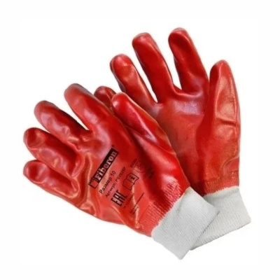 Перчатки из полиэстера с хлопком с ПВХ покрытием, полный облив, Fiberon, 10 (XL), 120/12 PSV025P 