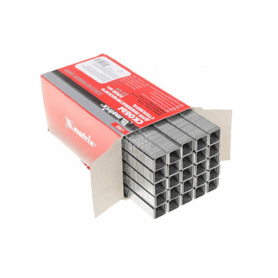 Скобы для пнев. степл., 19 мм, шир. - 1,2 мм, тол. - 0,6 мм, шир. скобы - 11,2 мм, 5000 шт// MATRIX