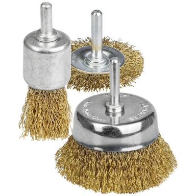 Корщетки набор 3шт. (колесо 50мм, чашка 50мм, венчик 25мм) ФИТ