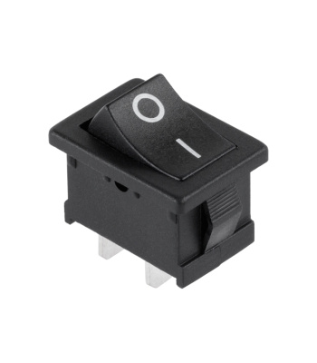 Выключатель клавишный 250V 15А (4с) ON-OFF черный (10/500) REXANT 
