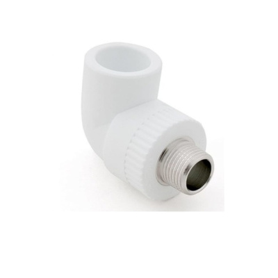 Угольник комбинированный PPR наружная резьба 32х1,  белый, РТП
