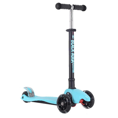 Самокат MG004 (светящиеся колёса, бирюзовый)